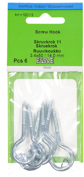 SKRUVKROK ESSVE 11 FZB 50MM 6ST UTG