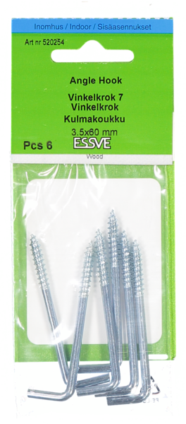 VINKELKROK ESSVE L 7 FZB 60MM 6ST
