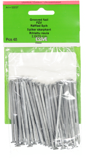 TRÅDSPIK RÄFFLAD FZV 75X2.8 FP/40