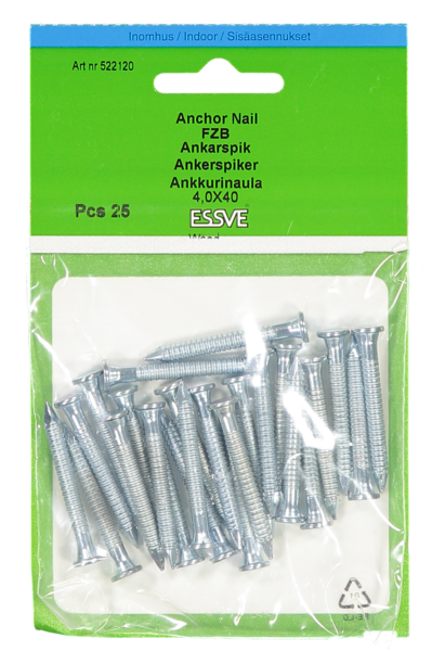 ANKARSPIK FZB 40X4.0MM 25ST