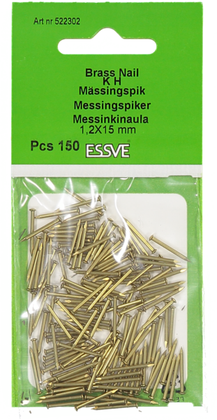 MÄSSINGSPIK KH 15X1.2MM 150ST