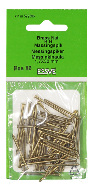 MÄSSINGSPIK KH 30X1.7MM FP/50