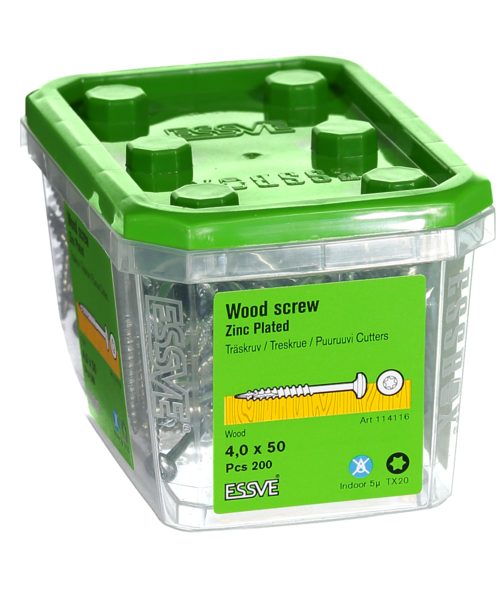 TRÄSKRUV KS INV 4,0X50 200ST TX20