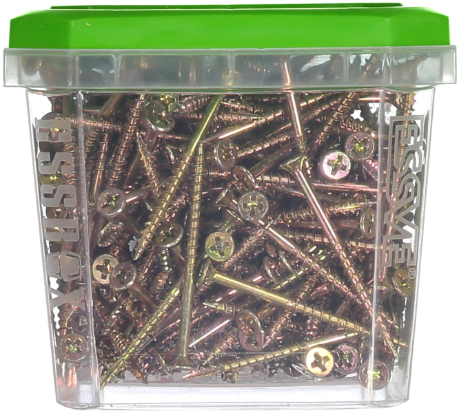 SOCKELSKRUV GULD 3.4X45 250ST TRÄ/STÅLREGEL