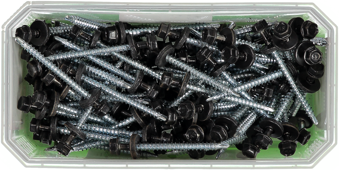 FARMARSKRUV SVART 4,8X60 100ST MED BORRSPETS