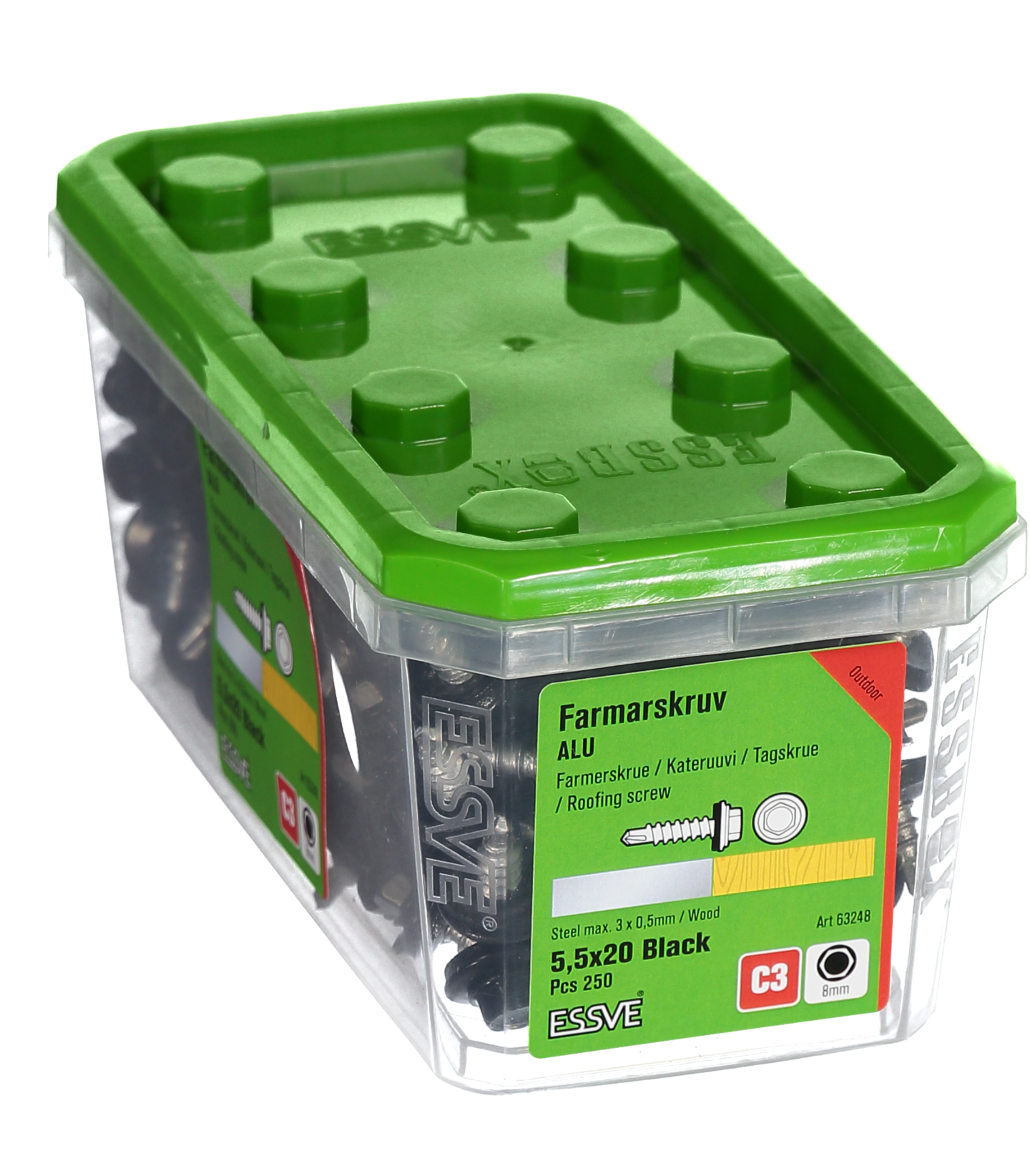 FARMARSKRUV BS ALU SVAR 5.5X20 250ST