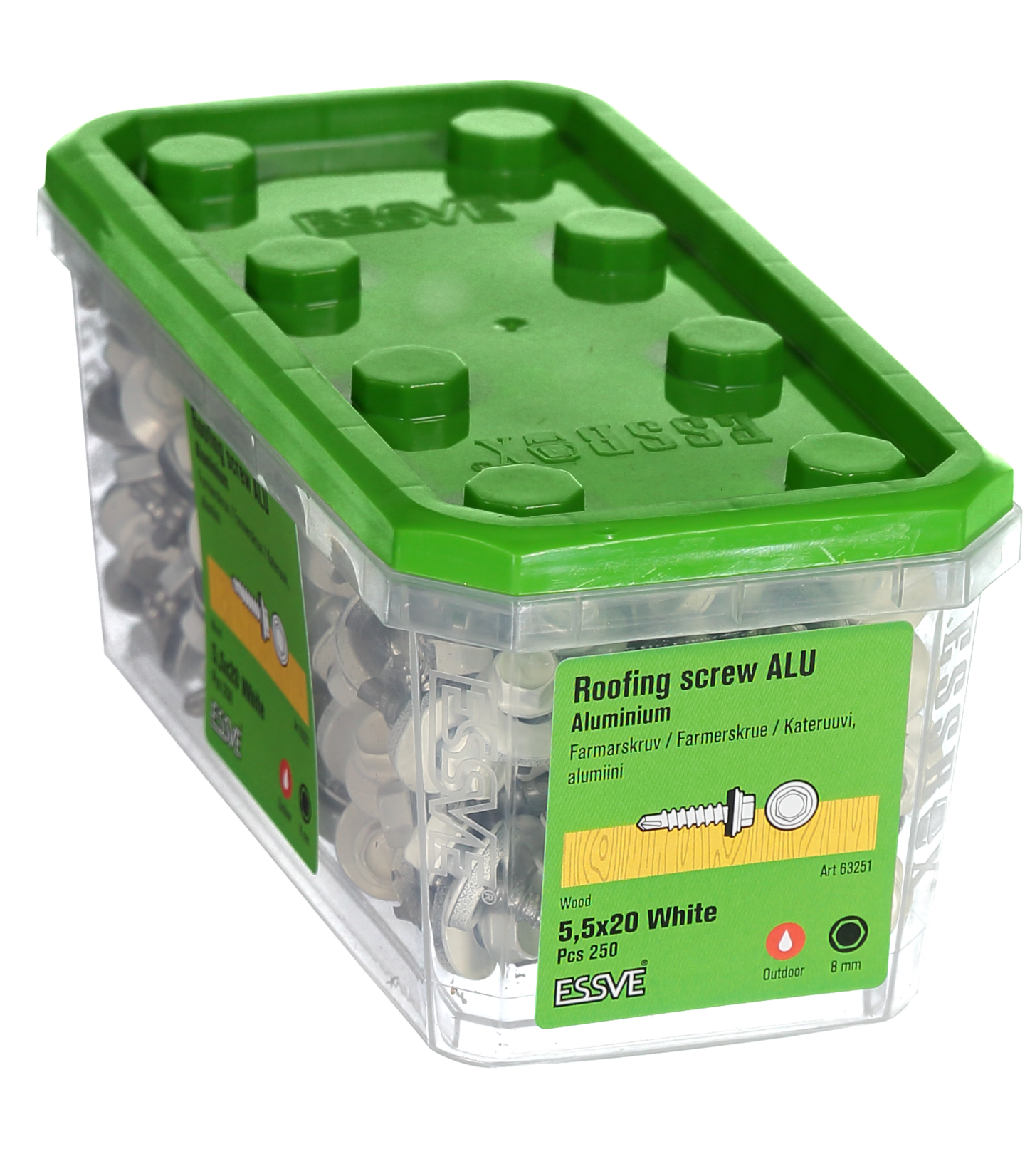 FARMARSKRUV BS ALU VIT 5.5X20 250ST