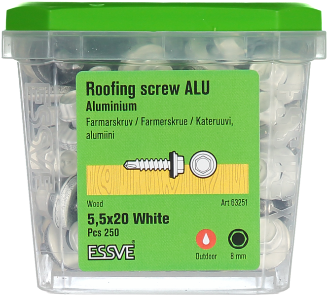 FARMARSKRUV BS ALU VIT 5.5X20 250ST