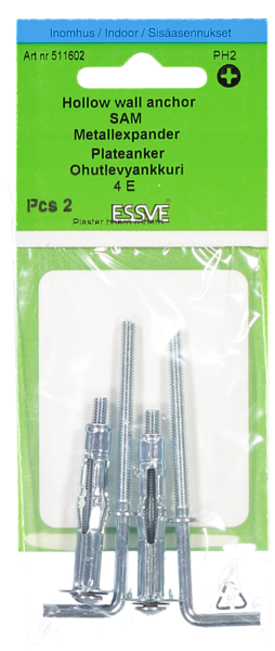 METALLEXPANDER ESSVE SAM 4E 2ST ENKEL MED VINKEL