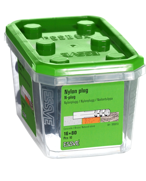 NYLONPLUGG N 16X80MM 10ST
