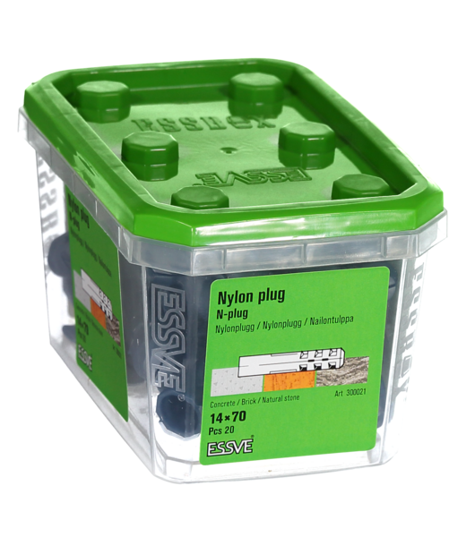 NYLONPLUGG ESSVE 14X70 20ST