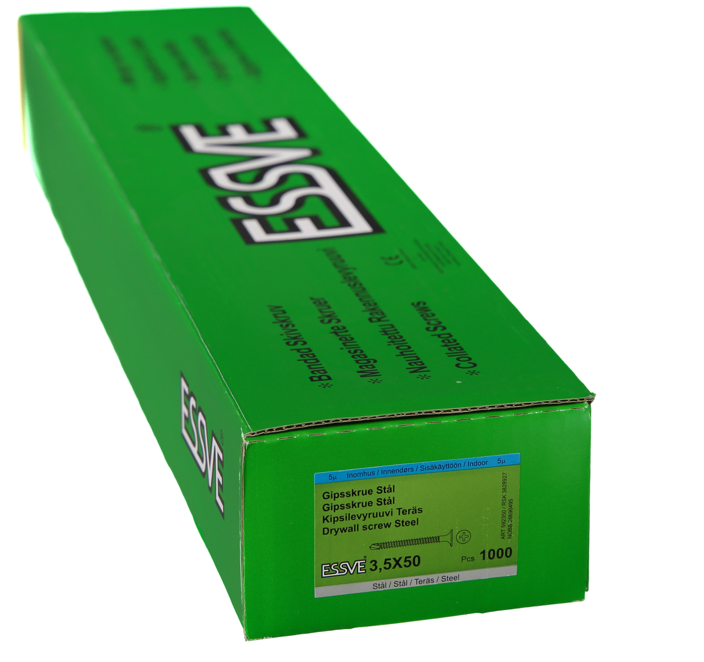 GIPSSKRUV BS FZB 3,5X50 1000ST BANDAD