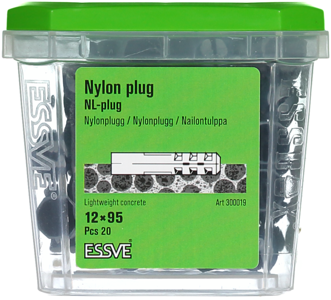 NYLONPLUGG 12X95MM 20ST