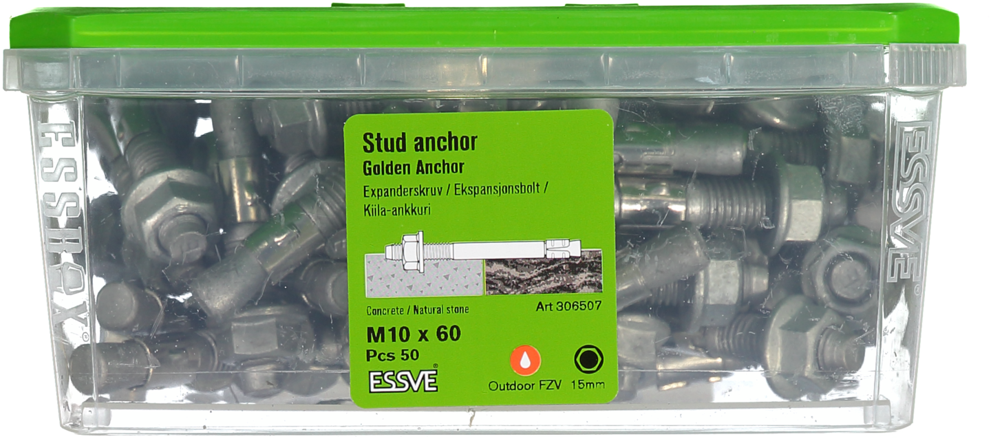 EXPANDER FZV M10X60 50ST GOLDEN ANCHOR