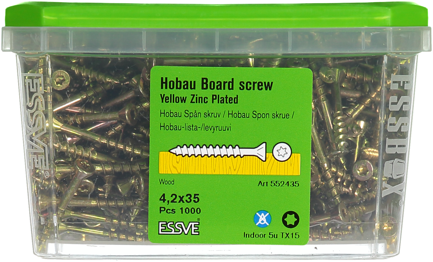 SKRUV ESSVE HOBAU TX15 GULKROM 4,2X35 1000ST