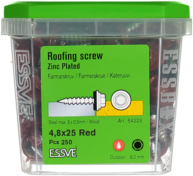 FARMARSKRUV VS ROSTRÖD 4.8X25 250ST