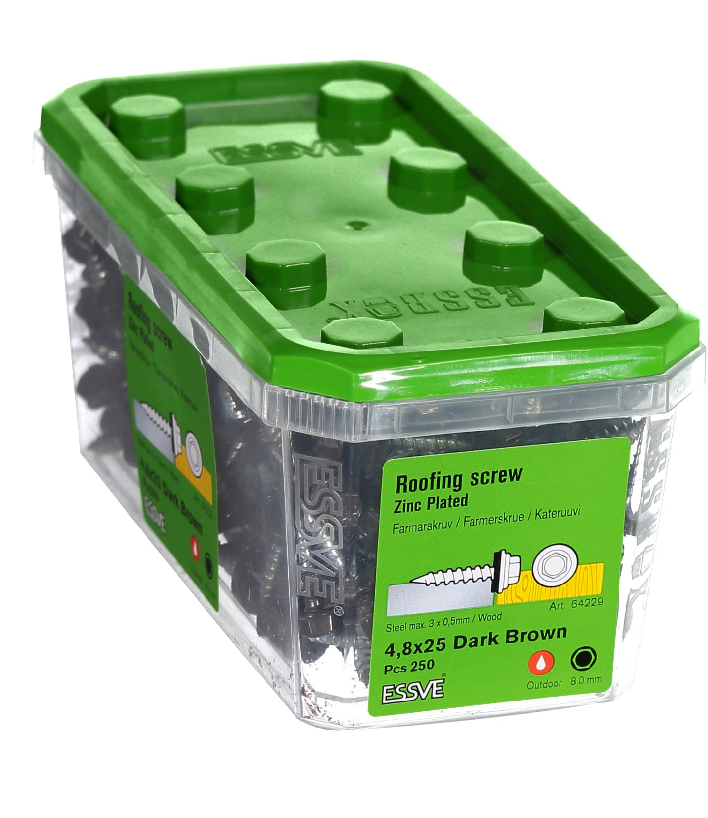 FARMARSKRUV VS MÖRKBRUN 4.8X25 250ST