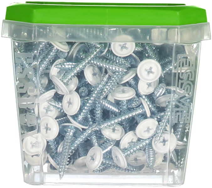 MONTAGESKRUV ESSVE MED VASS SPETS PH2 VITLACKERAD 4,2X25 250ST