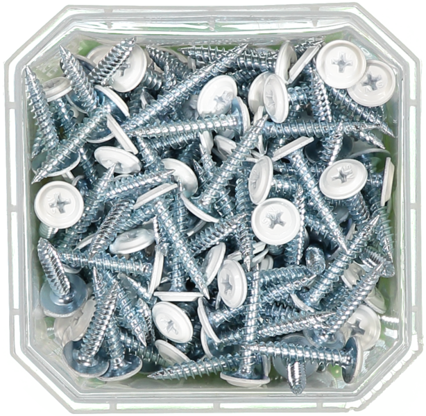 MONTAGESKRUV ESSVE MED VASS SPETS PH2 VITLACKERAD 4,2X25 250ST