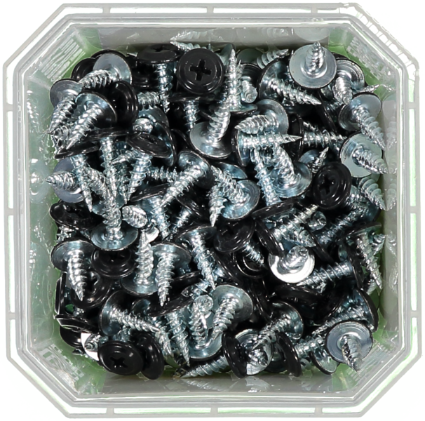 MONTAGESKRUV ESSVE MED VASS SPETS PH2 SVARTLACKERAD 4,2X13 250ST