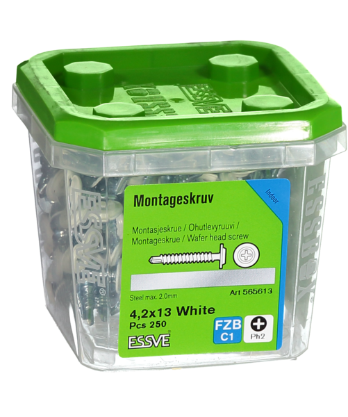 MONTAGESKRUV BS VIT 4.2X13 250
