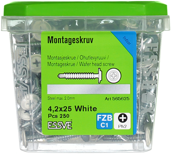 MONTAGESKRUV BS VIT 4.2X25 250