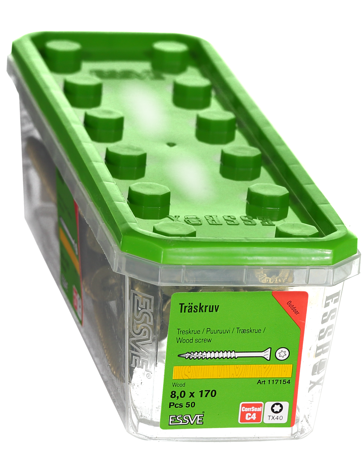 TRÄSKRUV ESSVE FS UTV 8,0X170 50ST TX40