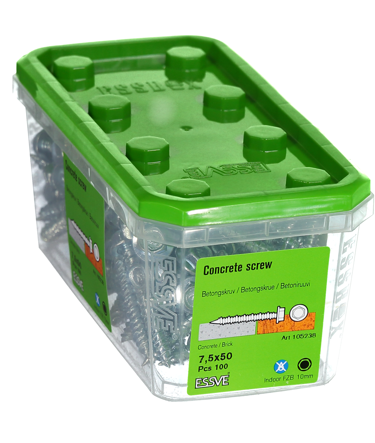 BETONGSKRUV 6K/10 FZB 7,5X50 100ST