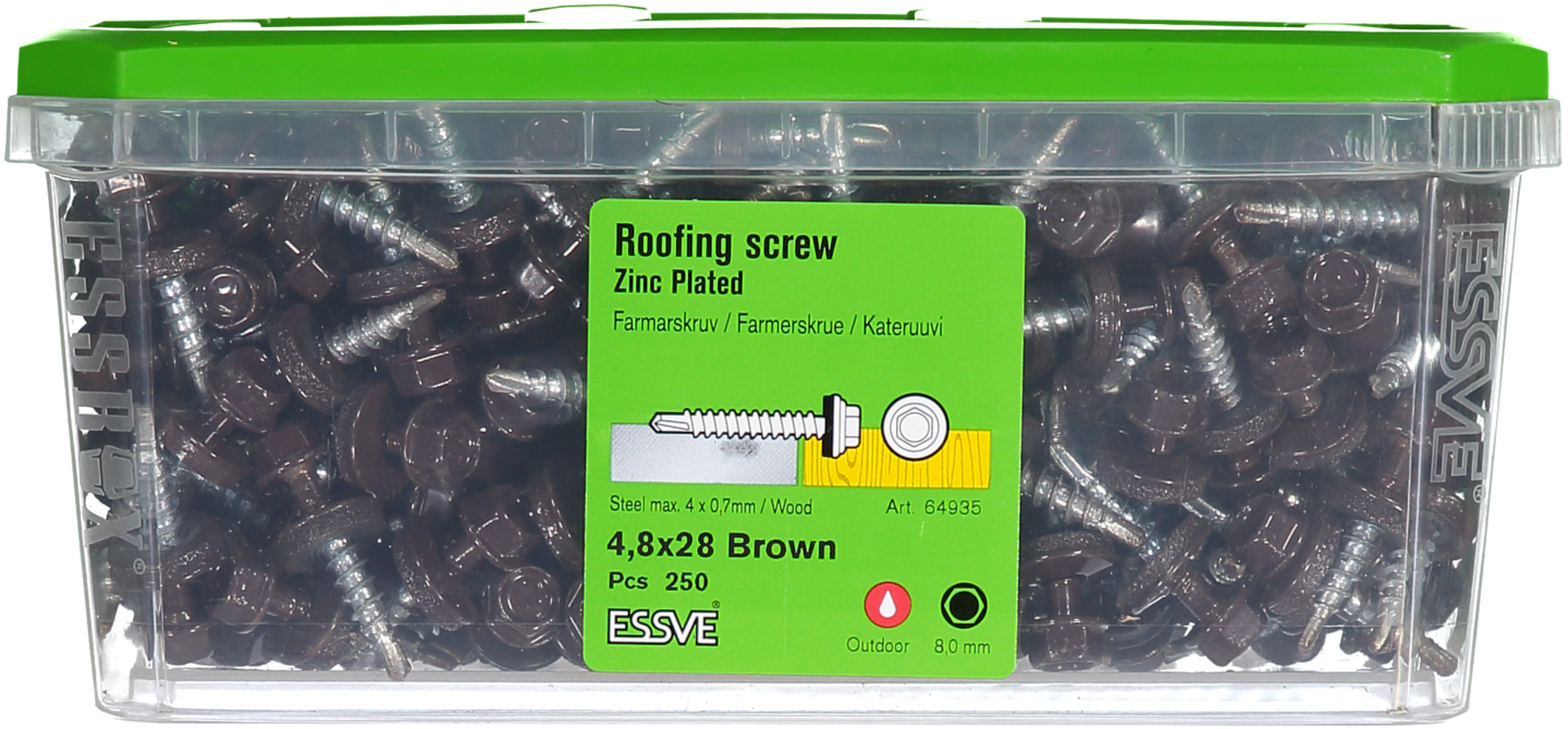 FARMARSKRUV BS BRUN 4.8X28 250ST