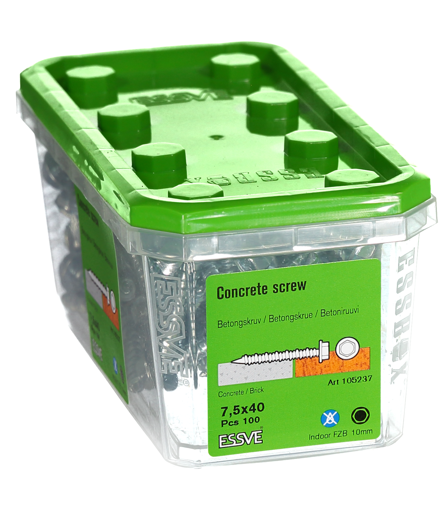 BETONGSKRUV 6K/10 FZB 7,5X40 100ST