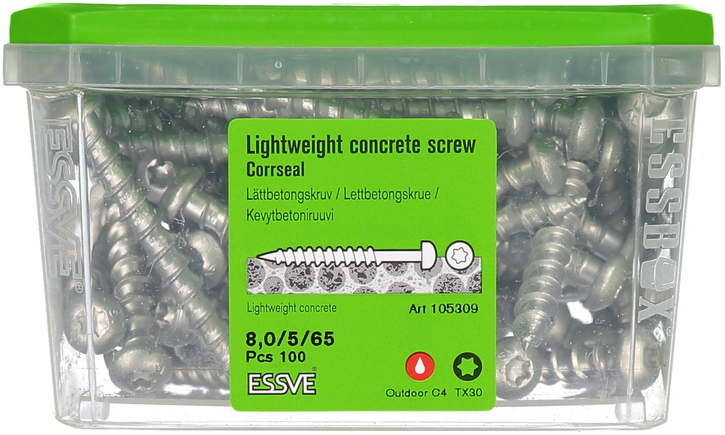 LÄTTBETONGSKRUV KS CS 8X65 100