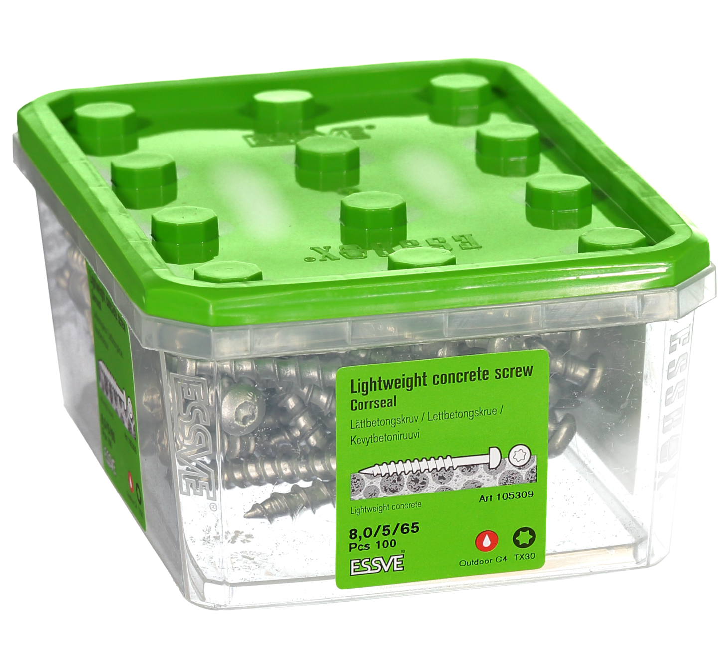 LÄTTBETONGSKRUV KS CS 8X65 100