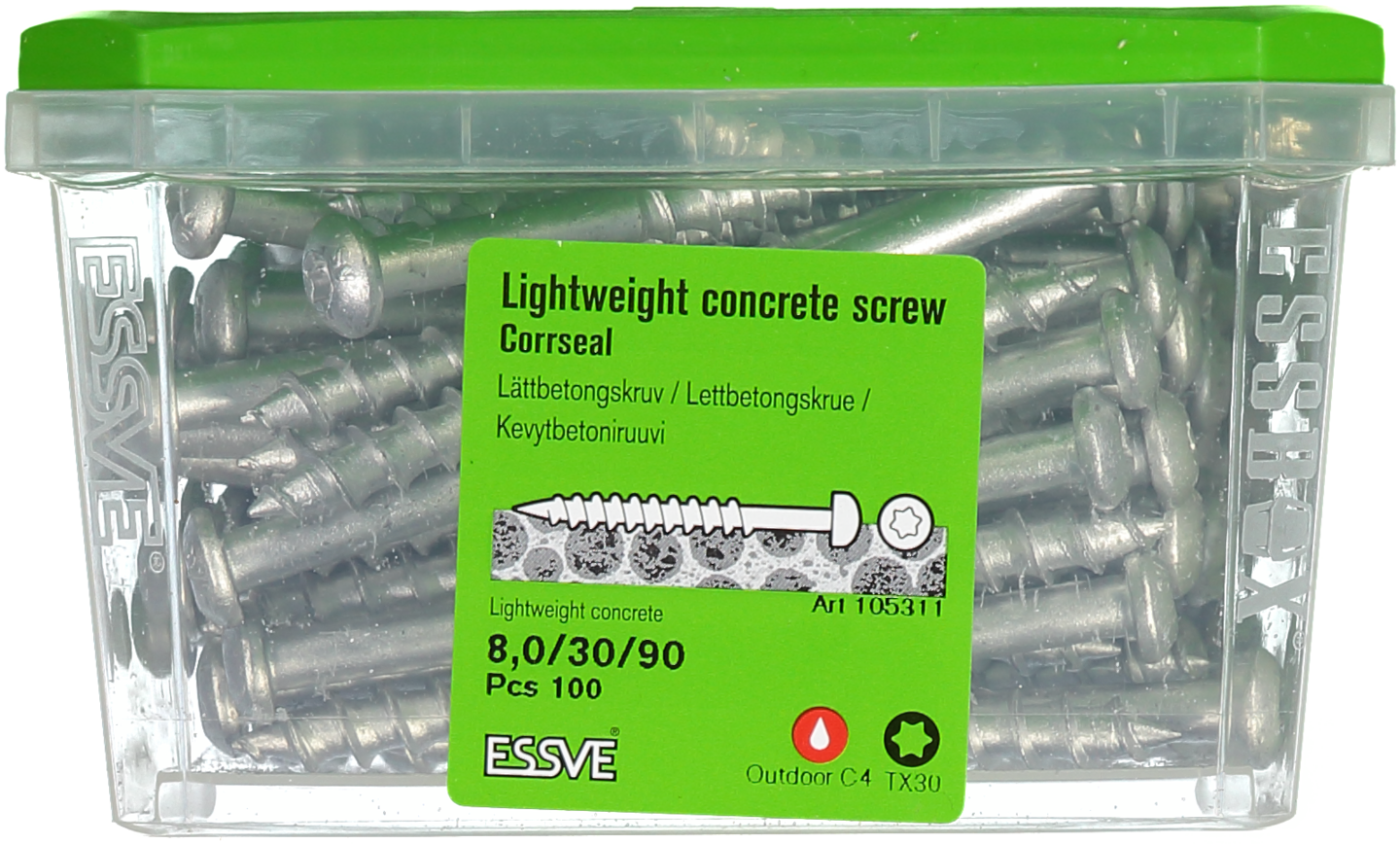 LÄTTBETONGSKRUV KS CS 8X90 100
