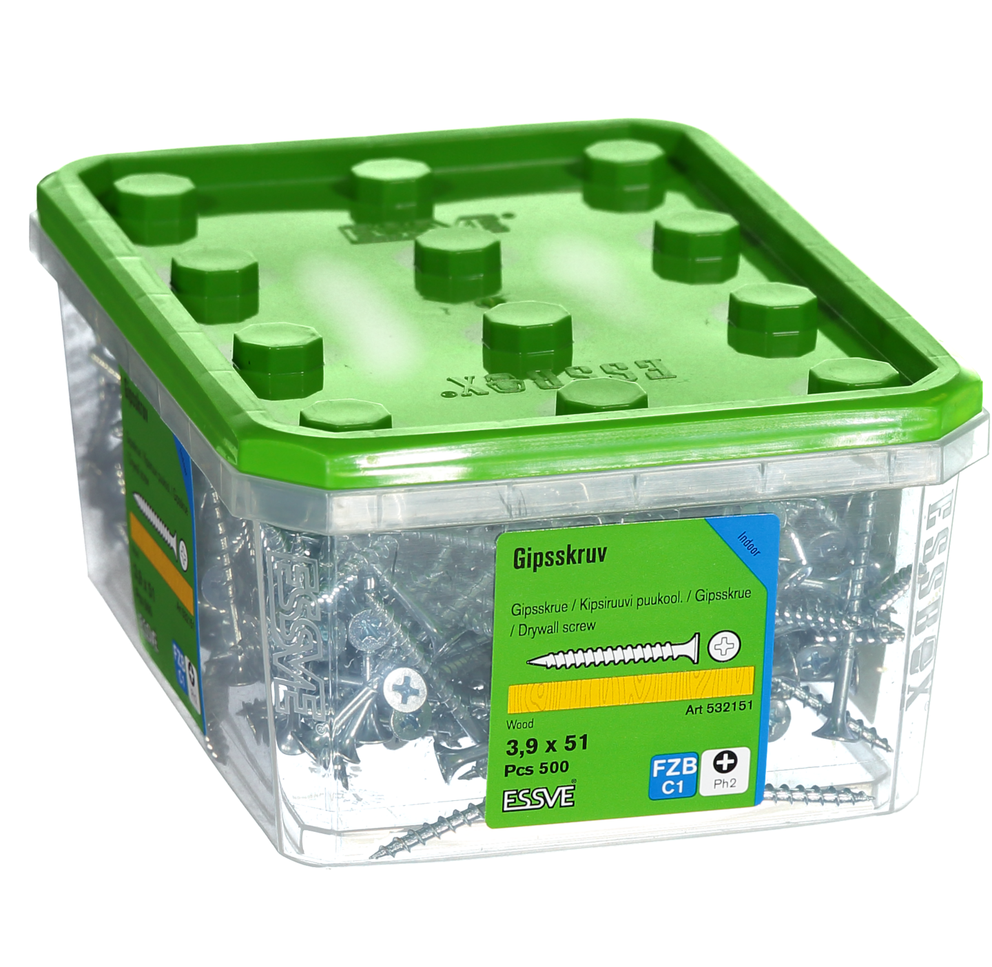 GIPSSKRUV FZB 3,9X51 500ST