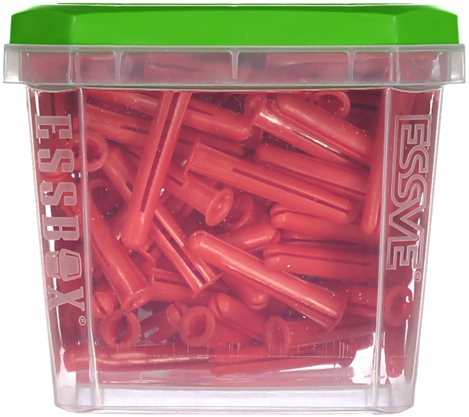 PLASTPLUGG RÖD 100ST 5,5X35MM