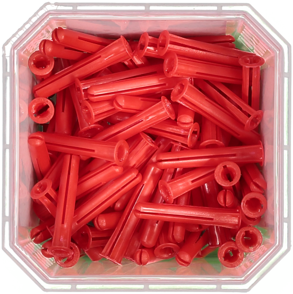 PLASTPLUGG RÖD 100ST 5,5X35MM