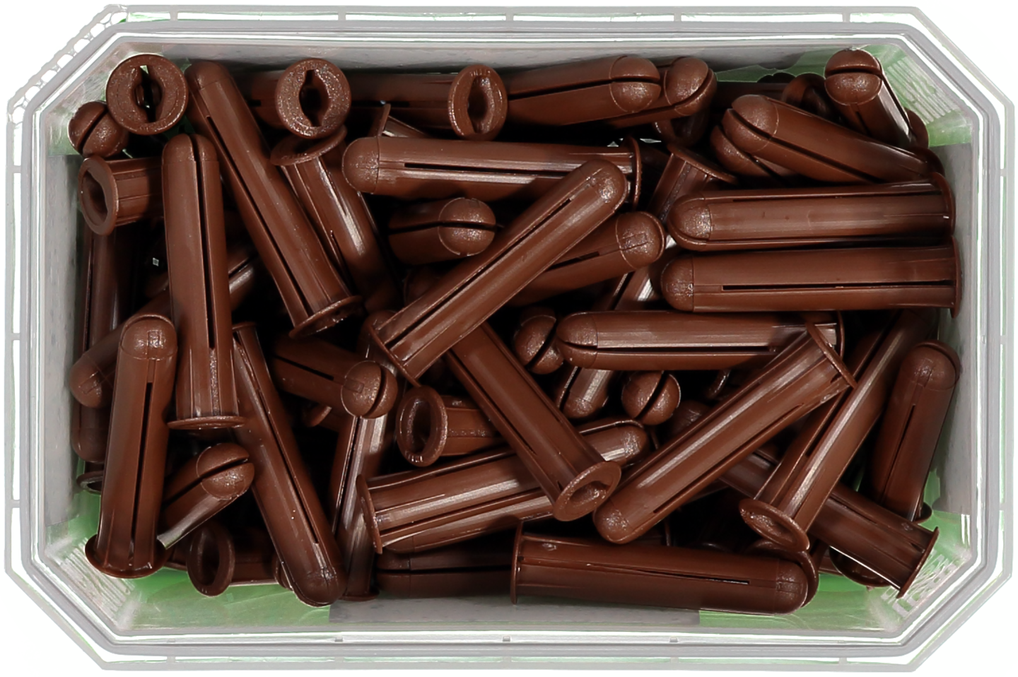 PLASTPLUGG BRUN 100ST 8,0X40MM