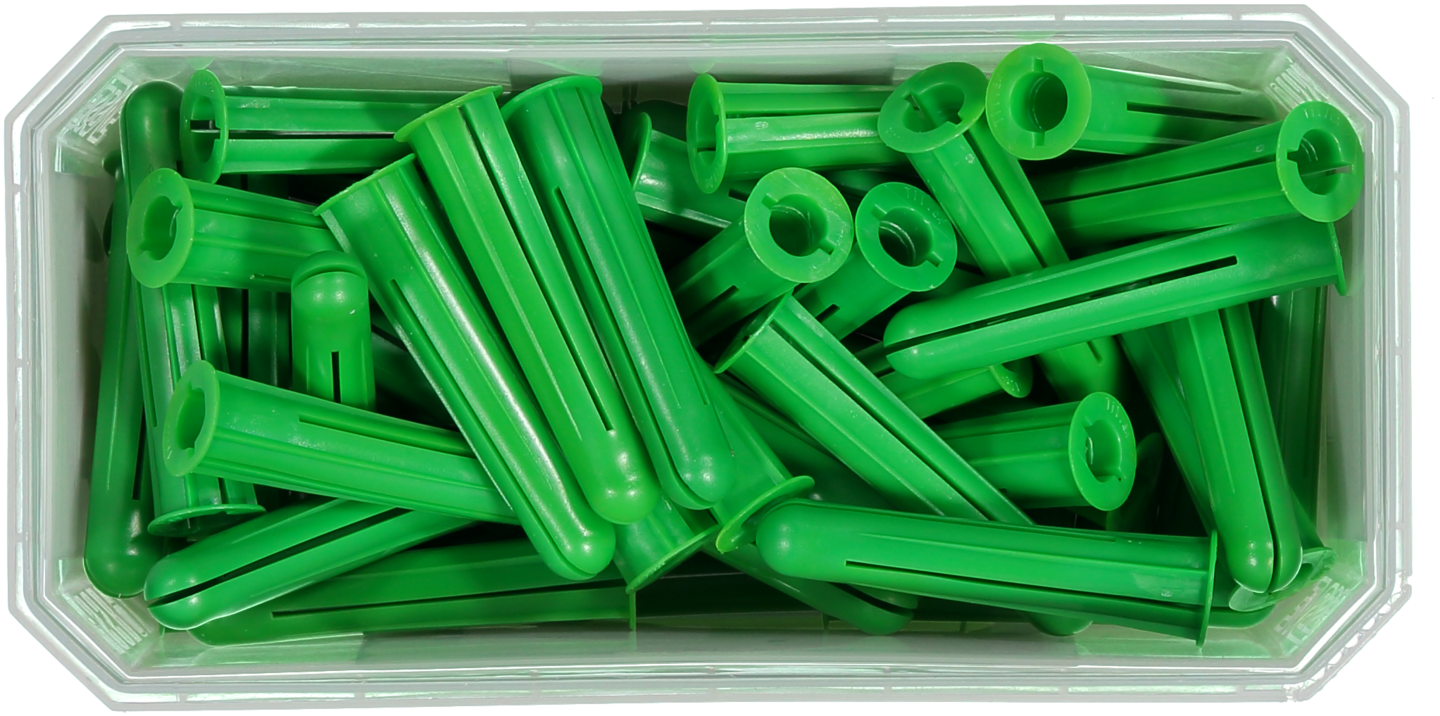 PLASTPLUGG GRÖN 50ST 12,0X60MM