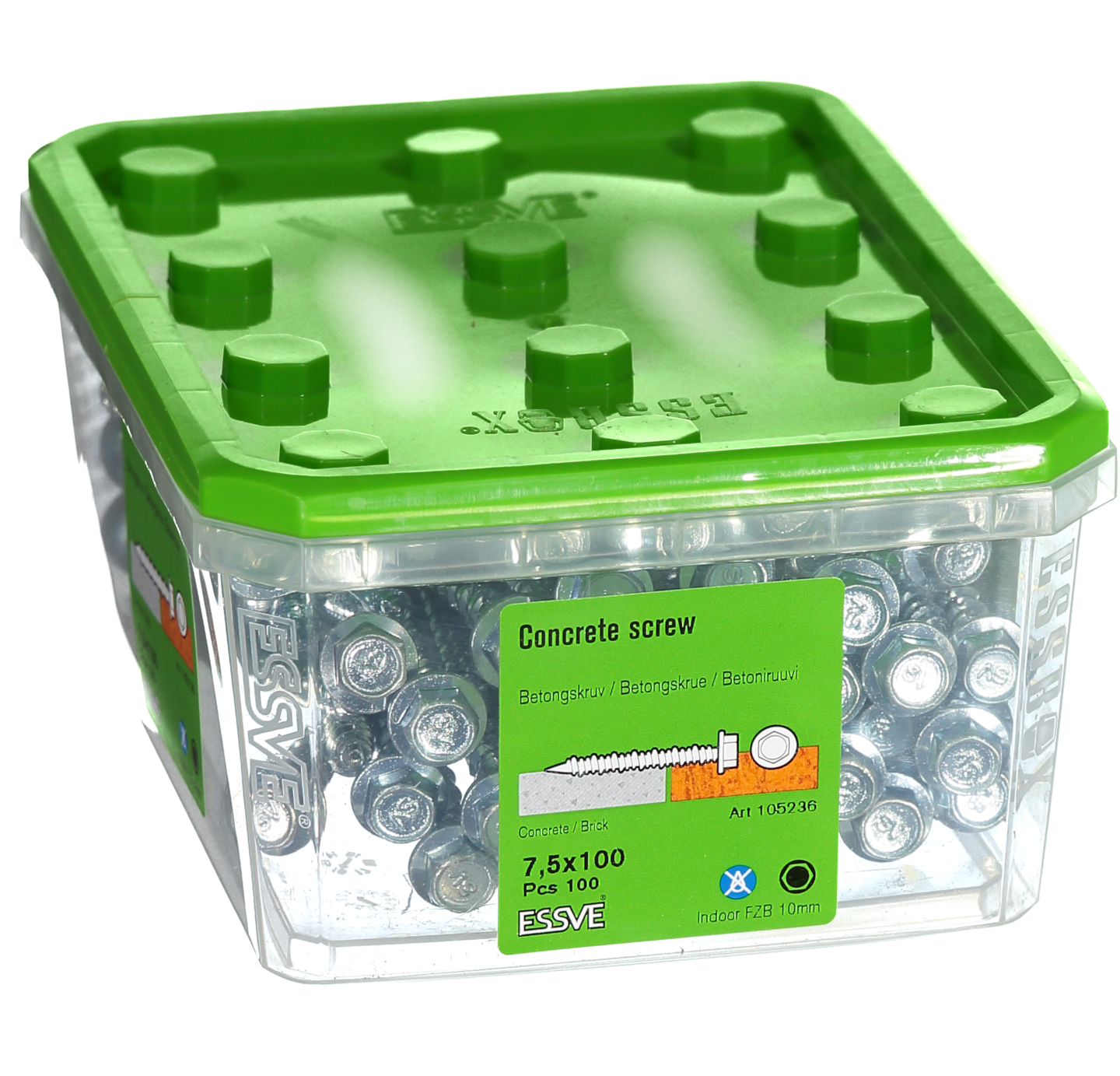 BETONGSKRUV 6K/10 FZB 7,5X100 100ST