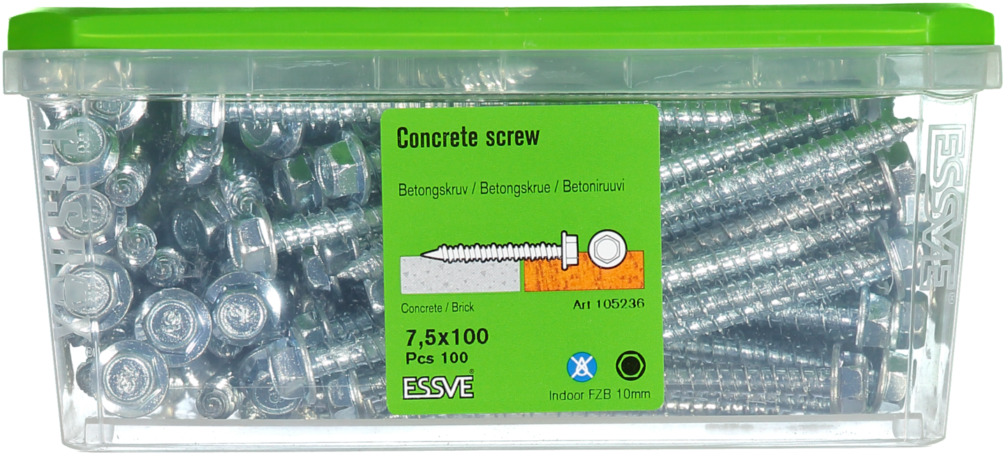 BETONGSKRUV 6K/10 FZB 7,5X100 100ST