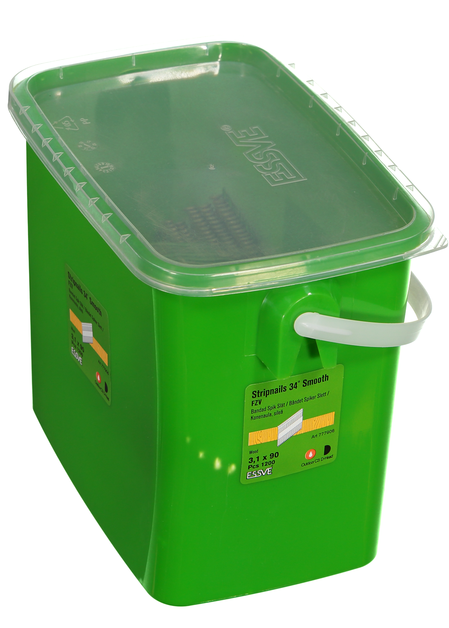 MASKINSPIK ESSVE 34GR SLÄT SPIK FZV 3,1X90 HINK