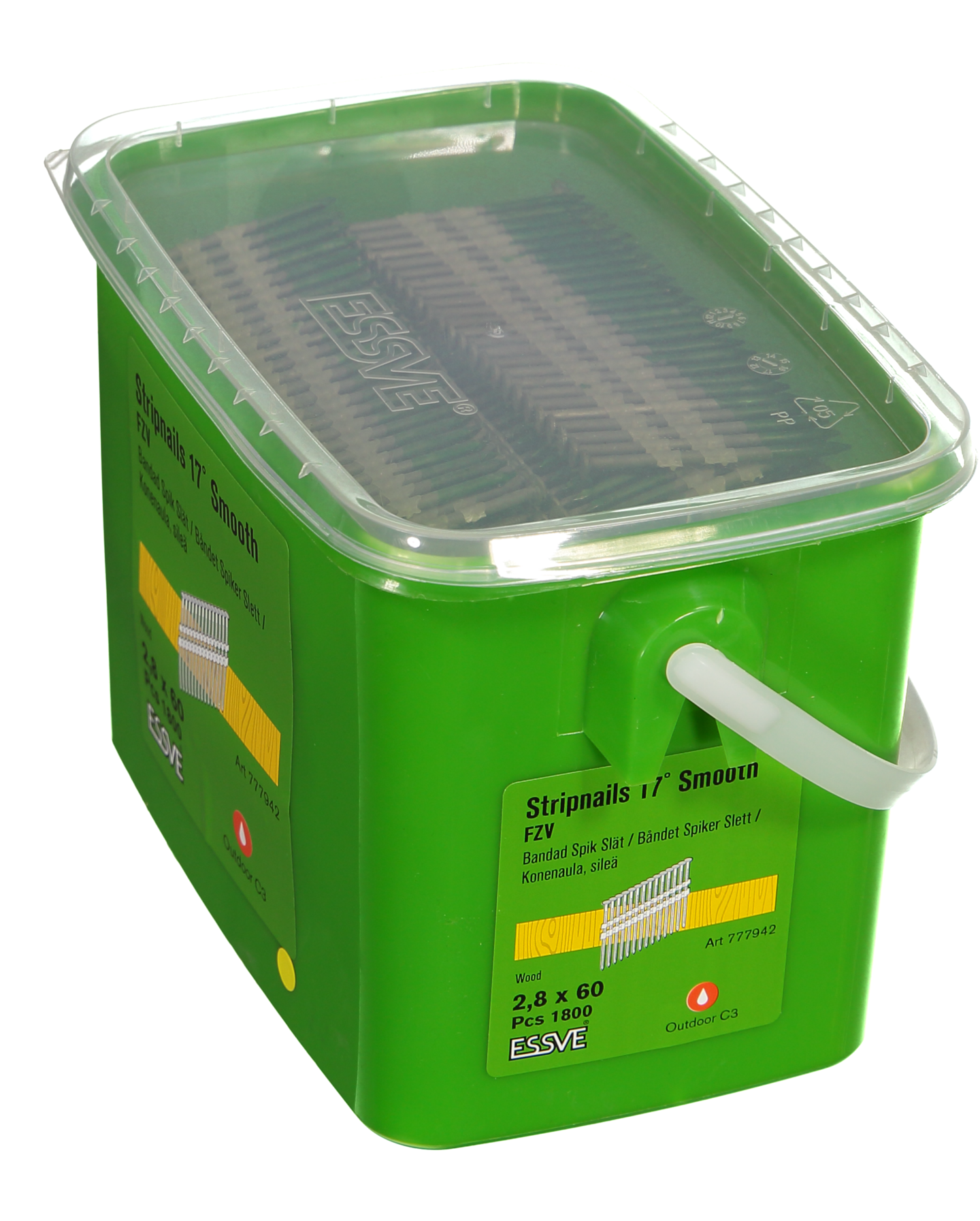 MASKINSPIK ESSVE 17GR SLÄT SPIK FZV 2,8X60 HINK