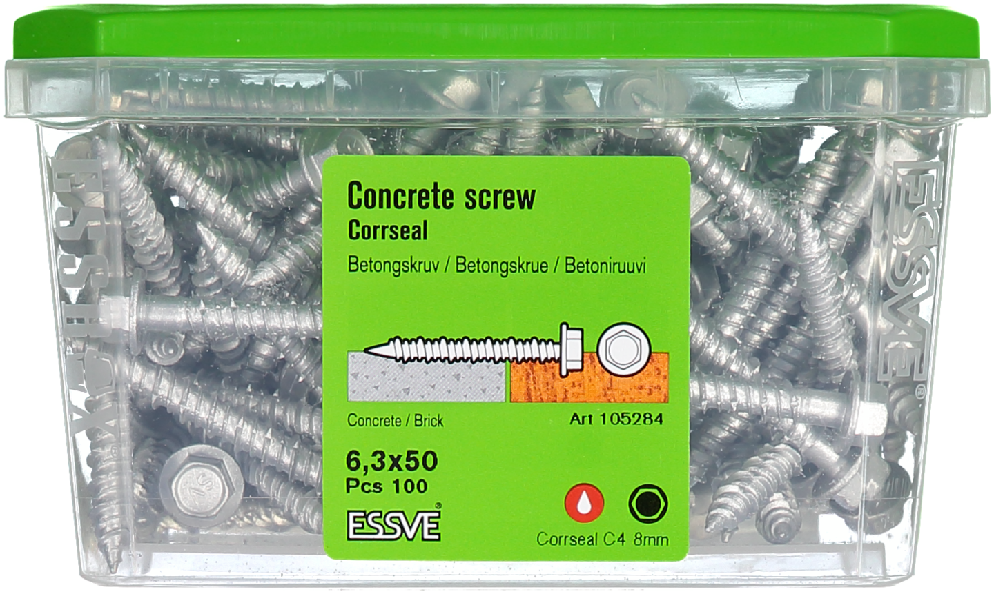 BETONGSKRUV 6KF CS6.3X50 100ST