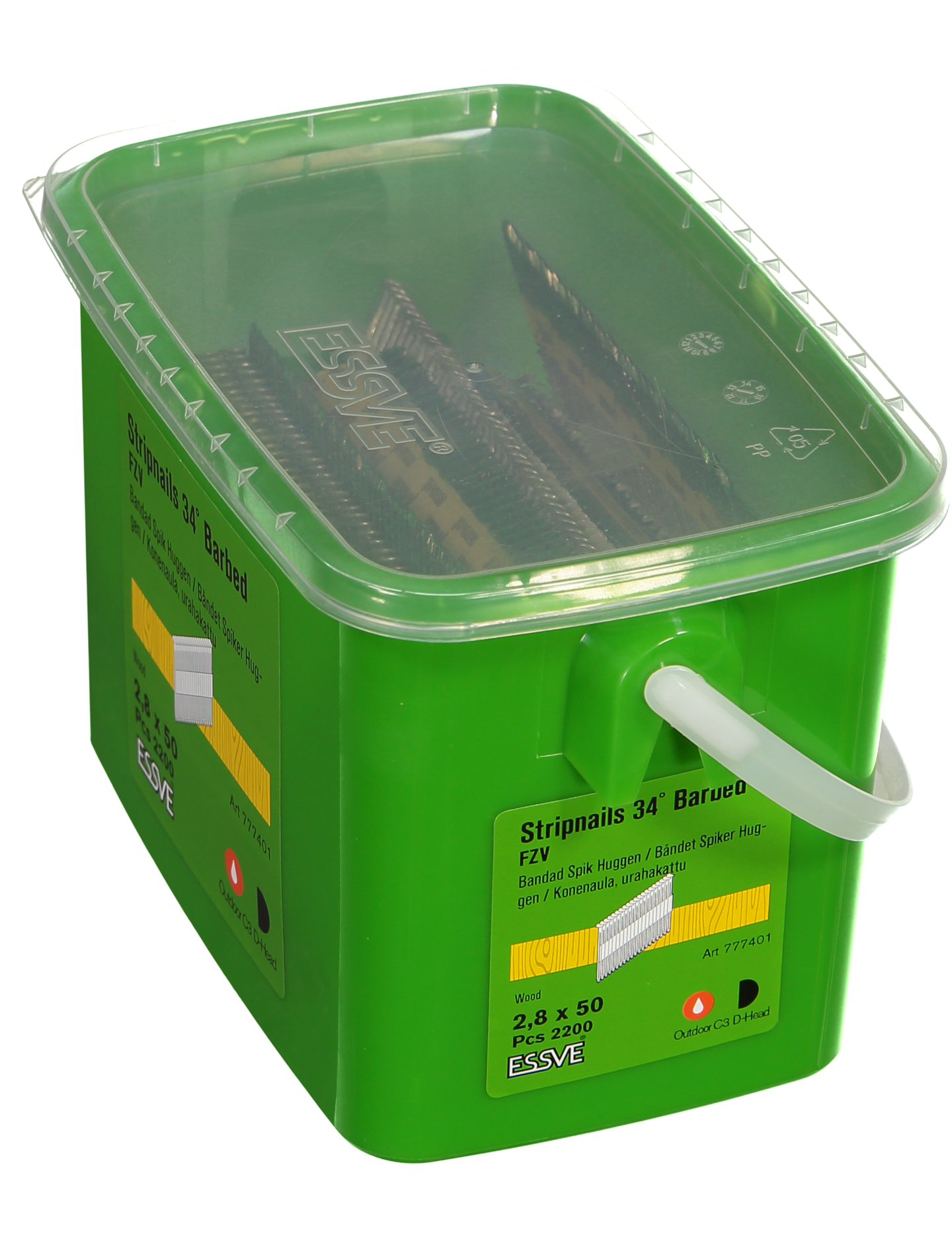 MASKINSPIK 34GR 2,8X50 2200ST BANDAD D-HUVUD