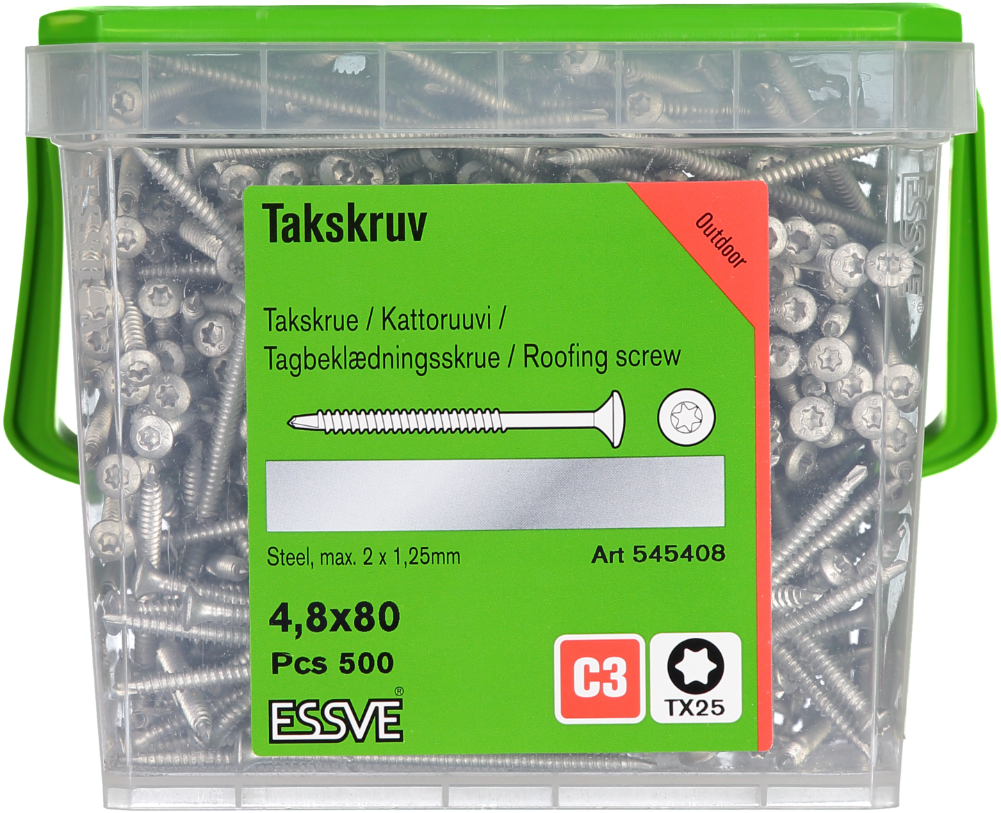 TAKSKRUV BS TX SENTRI 4.8X80 500ST