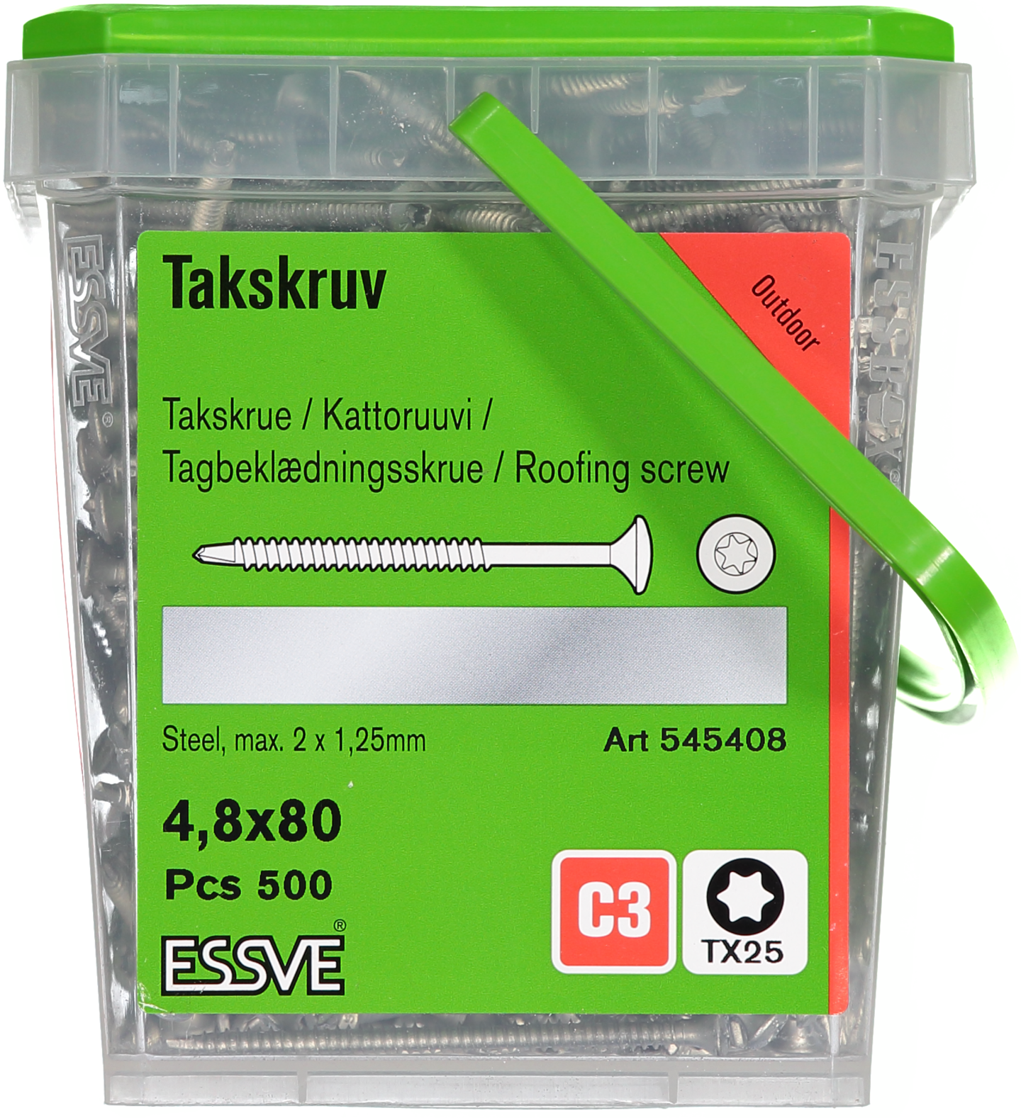 TAKSKRUV BS TX SENTRI 4.8X80 500ST