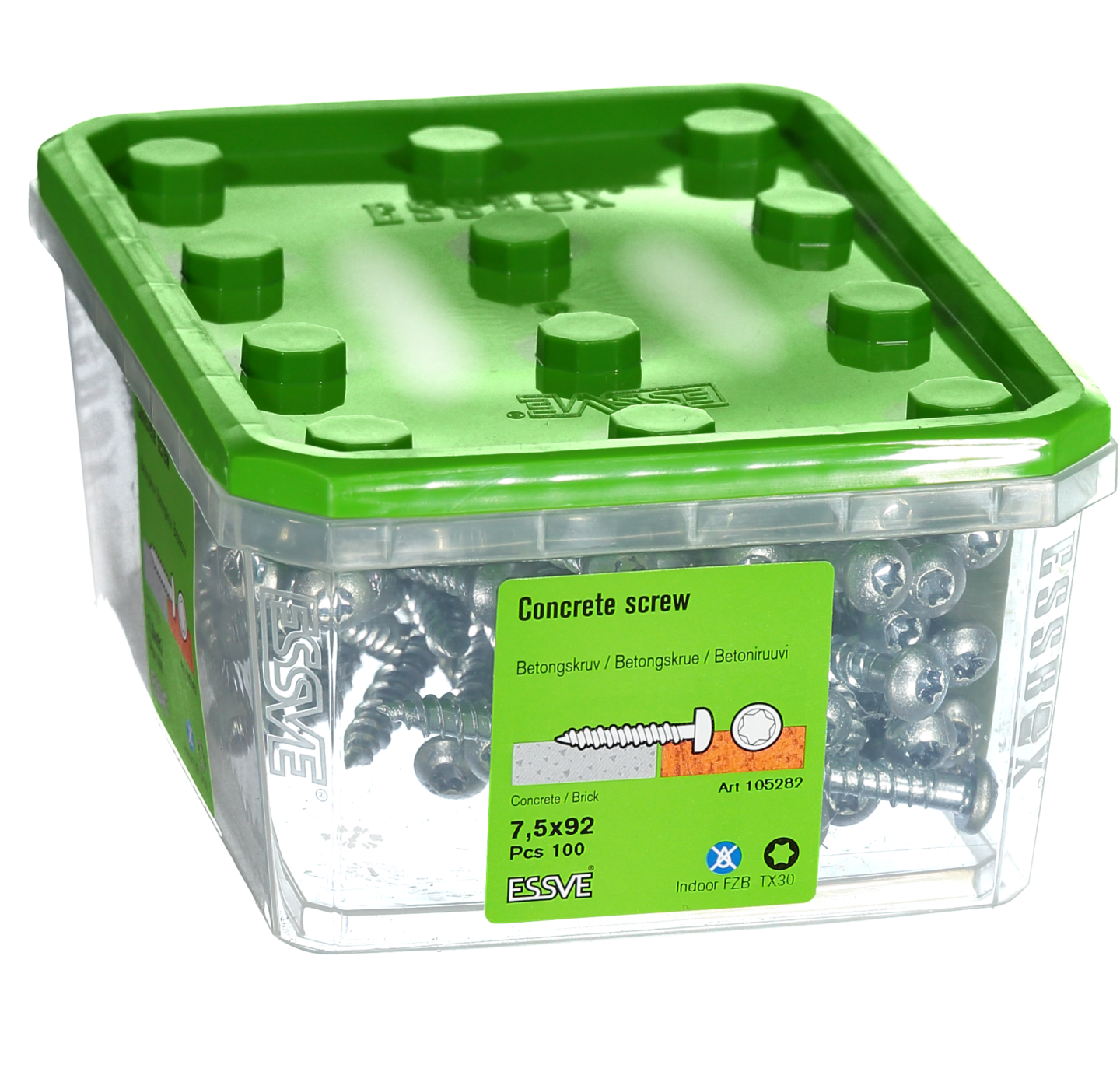 BETONGSKRUV KS FZB 7.5X92 100ST