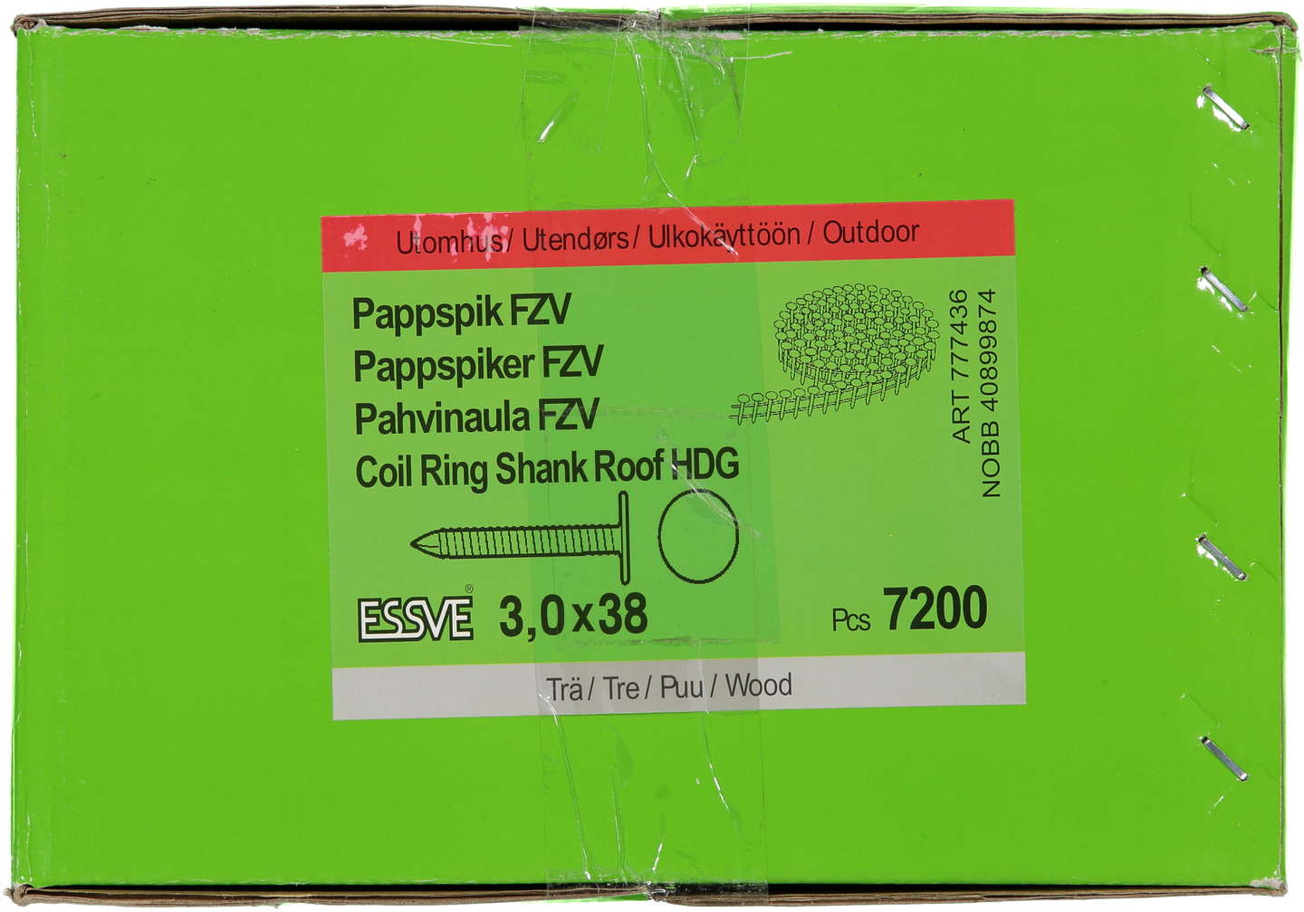 PAPPSPIK 15GR FZV 38X3.0MM 7200ST