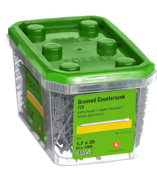DYCKERT ESSVE RÄFFLAD FZV P 1,7X35 1000ST