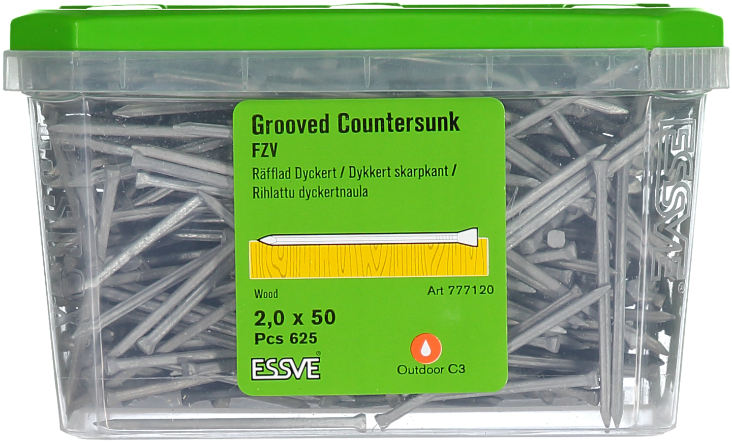 DYCKERT ESSVE RÄFFLAD FZV 2,0X50 625ST